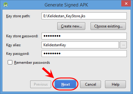 ساخت فایل apk از پروژه اندروید، در Android Studio