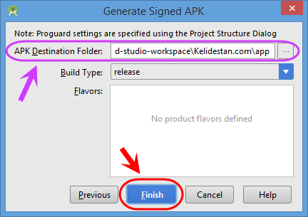 ساخت فایل apk از پروژه اندروید، در Android Studio