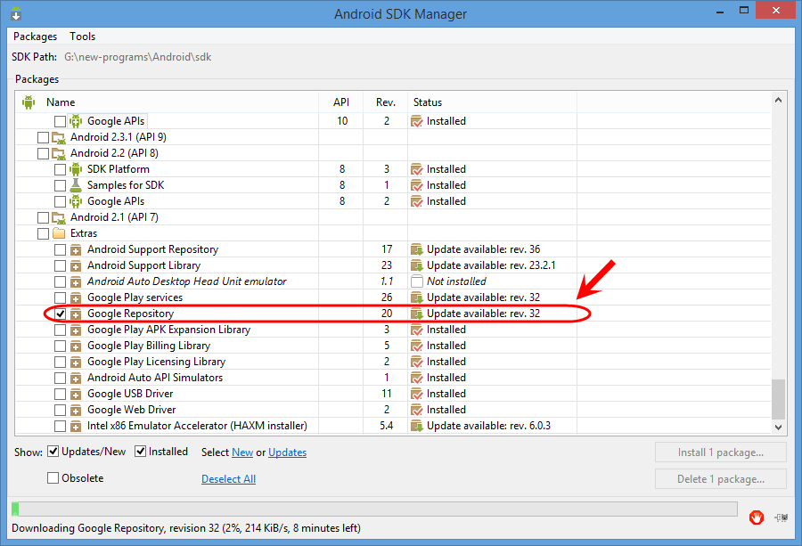 برطرف کردن خطای مشابه Error:Failed to resolve: com.android.support:appcompat-v7:23.4.0 در هنگام عملیات build gradle ، در Android Studio ، در برنامه نویسی اندروید