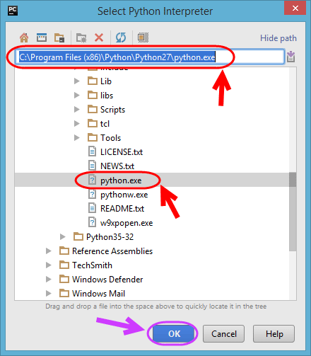 تغییر نسخه پایتون (python) به کار رفته به عنوان مفسر (Interpreter) در یک پروژه پایتون، در نرم افزار PyCharm ، بعد از ساخت پروژه پایتون