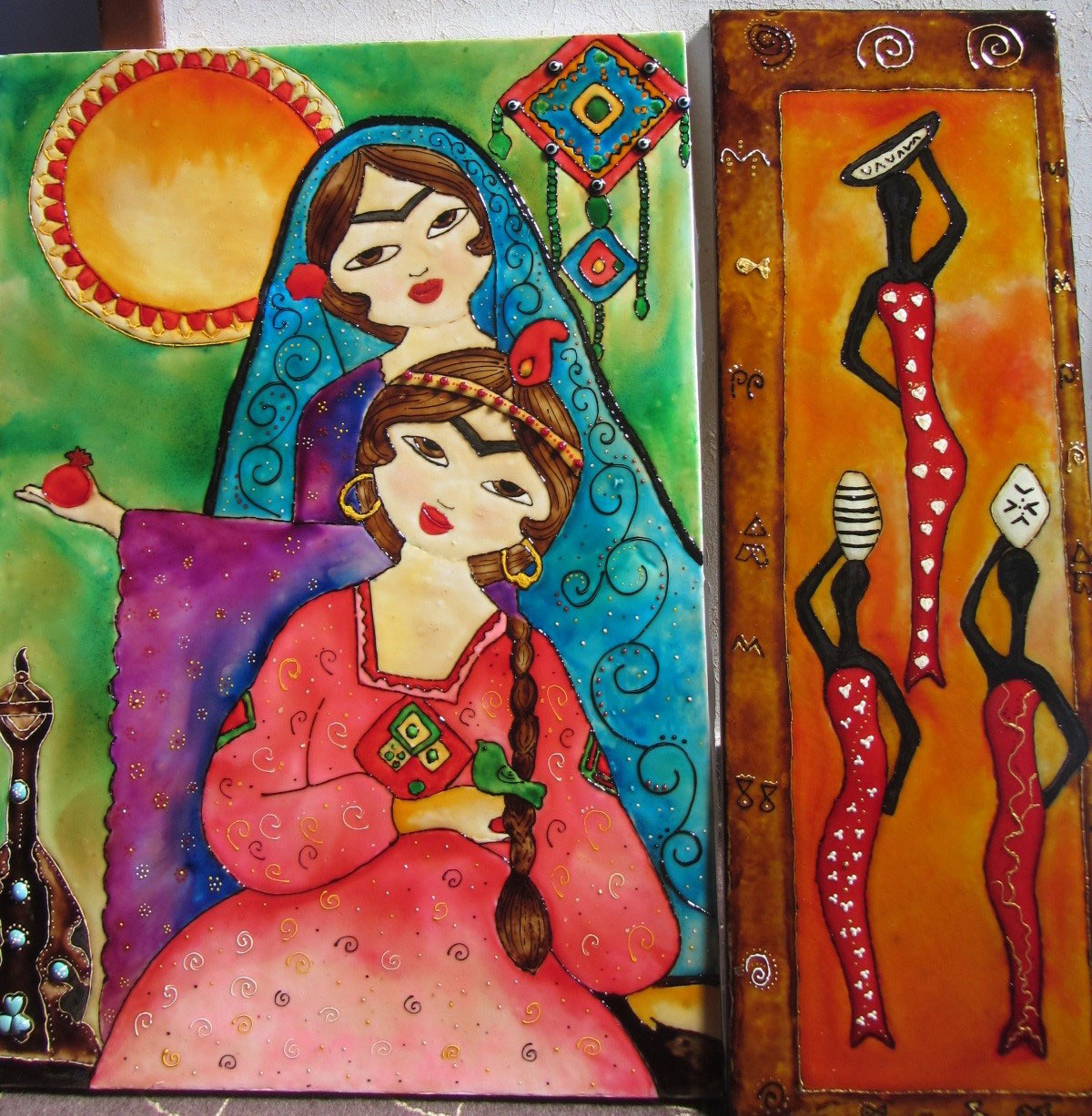 آموزش ساخت تابلو نما کاشی (مرحله اول – خمیر کاری)