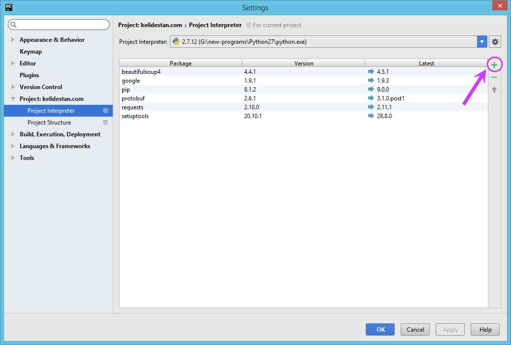دانلود و نصب یک ماژول (Module) پایتون (Python)، توسط نرم افزار PyCharm