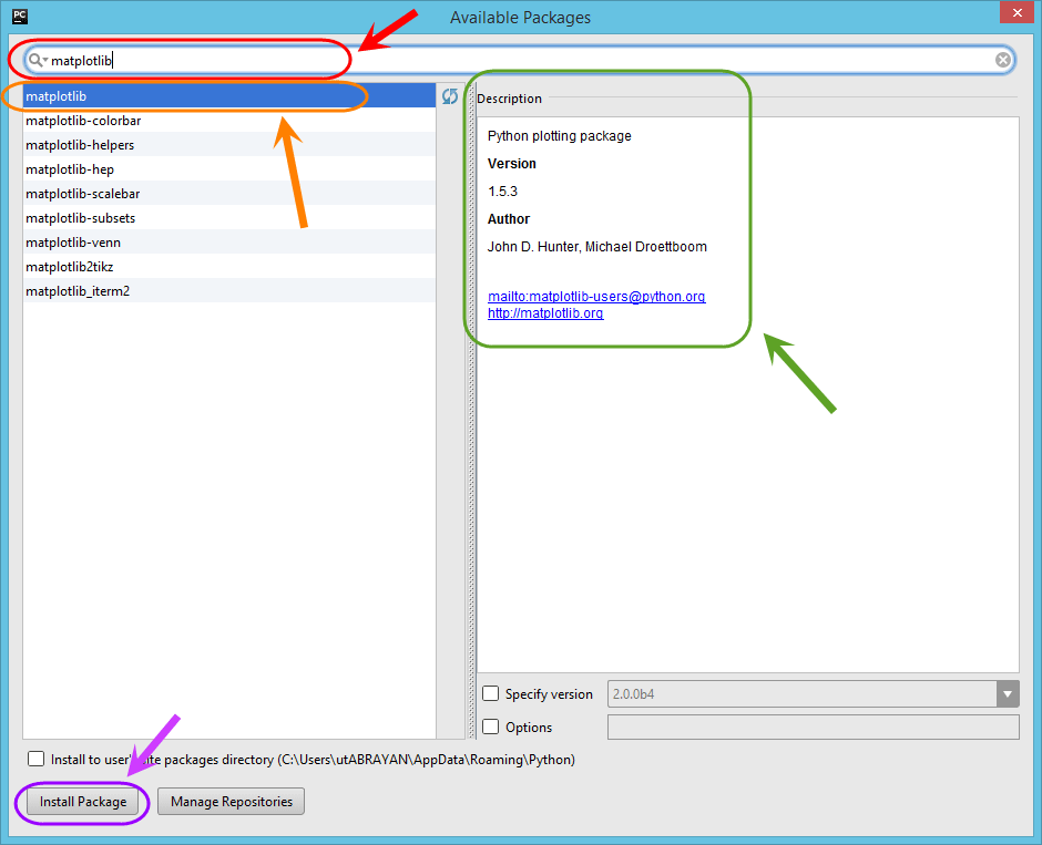 دانلود و نصب یک ماژول (Module) پایتون (Python)، توسط نرم افزار PyCharm