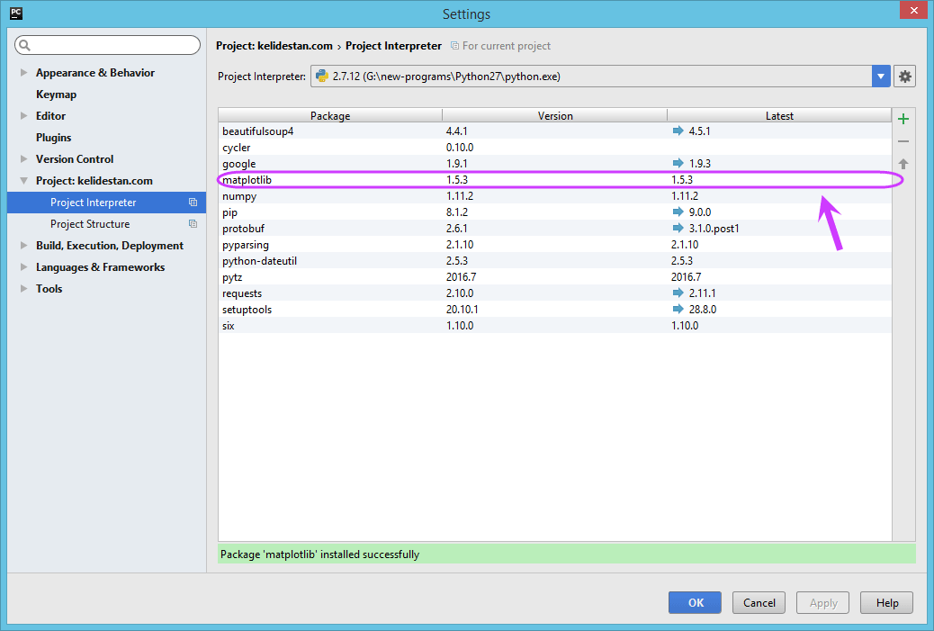 دانلود و نصب یک ماژول (Module) پایتون (Python)، توسط نرم افزار PyCharm
