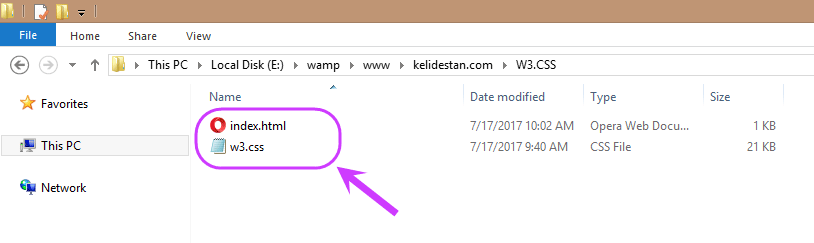 افزودن چارچوب W3.CSS به صفحات وب سایت