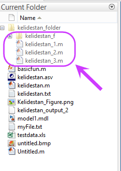 به دست آوردن فهرست تمام فایل ها و پوشه های موجود در یک پوشه (Folder)، با دستور dir ، در متلب (MATLAB)