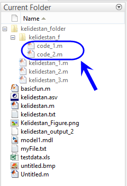 به دست آوردن فهرست تمام فایل ها و پوشه های موجود در یک پوشه (Folder)، با دستور dir ، در متلب (MATLAB)