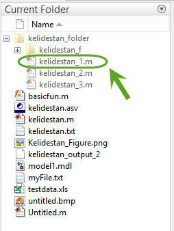 به دست آوردن فهرست تمام فایل ها و پوشه های موجود در یک پوشه (Folder)، با دستور dir ، در متلب (MATLAB)