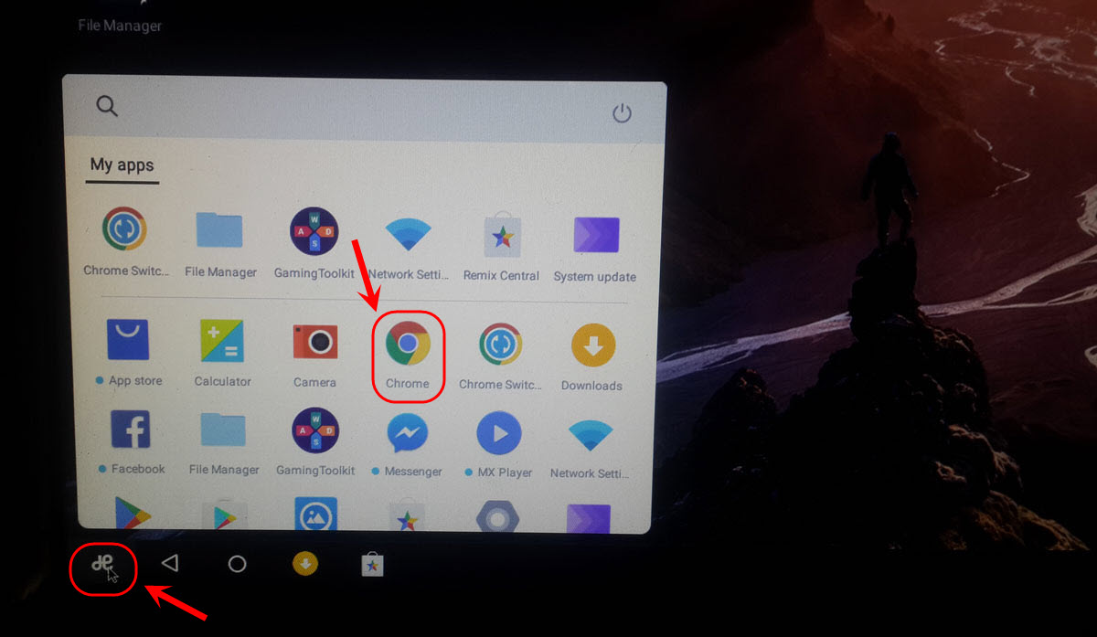 شبیه سازی فایل های apk (برنامه های اندروید)، با نصب سیستم عامل Remix OS (نسخه 3.0.207) و اجرای آن به صورت یک سیستم عامل مستقل از ویندوز (Windows)