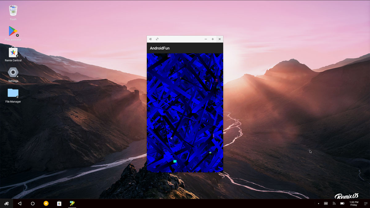 شبیه سازی فایل های apk (برنامه های اندروید)، با نصب سیستم عامل Remix OS (نسخه 3.0.207) و اجرای آن به صورت یک سیستم عامل مستقل از ویندوز (Windows)