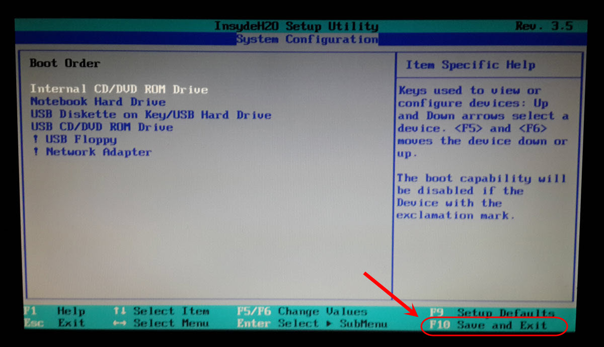 تغییر ترتیب وسایلی (Device) که برای Boot کردن از آنها، در ابتدای راه اندازی کامپیوتر، بررسی می شوند