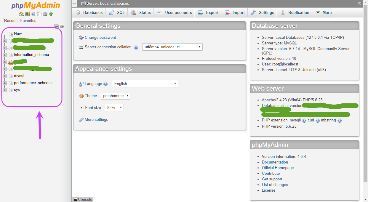 اجرای دستورات (query های) SQL ، با استفاده از phpMyAdmin  موجود در نرم افزار شبیه ساز سرور (Server) نصب شده بر روی کامپیوتر شخصی