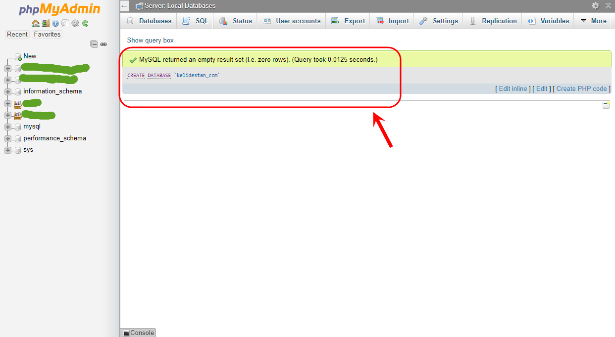 اجرای دستورات (query های) SQL ، با استفاده از phpMyAdmin  موجود در نرم افزار شبیه ساز سرور (Server) نصب شده بر روی کامپیوتر شخصی