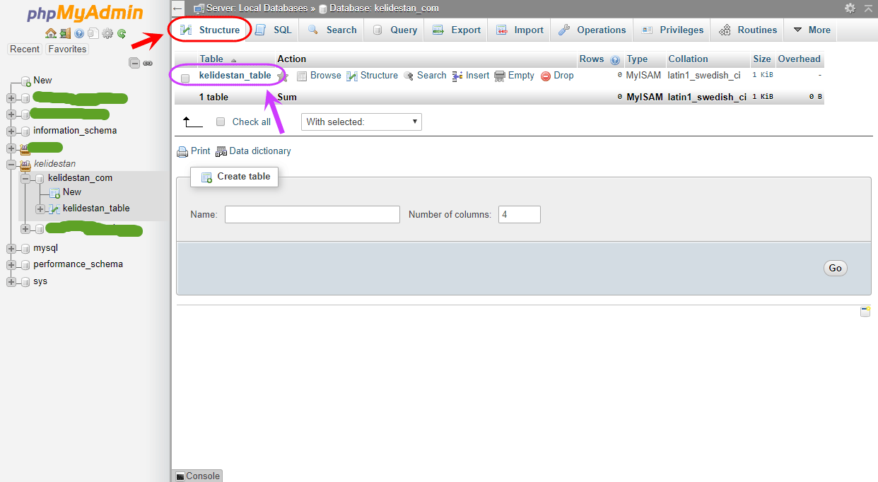 اجرای دستورات (query های) SQL ، با استفاده از phpMyAdmin  موجود در نرم افزار شبیه ساز سرور (Server) نصب شده بر روی کامپیوتر شخصی