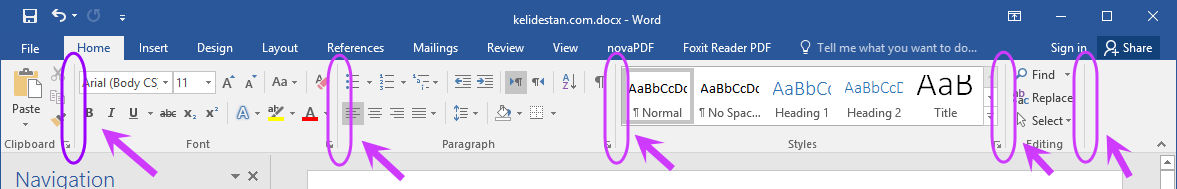 آشنایی با محیط اصلی نرم افزار Microsoft Word (نسخه 2016)