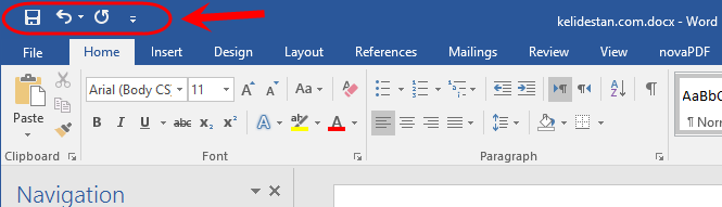 آشنایی با محیط اصلی نرم افزار Microsoft Word (نسخه 2016)