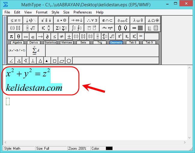 به دست آوردن کد معادل فرمول های ریاضی تایپ شده (کد TeX یا LaTeX یا MathML یا ...)، در MathType