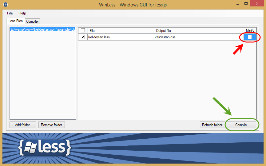 نصب نرم افزار WinLess برای پردازش کدهای LESS در ویندوز (Windows)