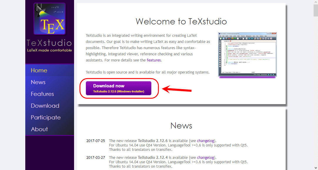 نصب نرم افزار TeXStudio به عنوان یک ادیتور (Editor) برای ویرایش کدهای LaTeX (یا TeX) در ویندوز (Windows)