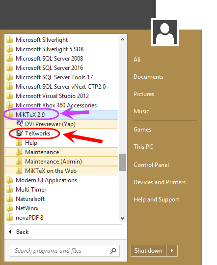 نصب نرم افزار MiKTeX برای اجرای کدهای LaTeX (یا TeX) در ویندوز (Windows)