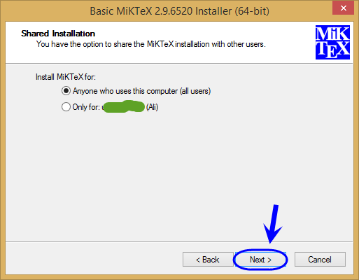 نصب نرم افزار MiKTeX برای اجرای کدهای LaTeX (یا TeX) در ویندوز (Windows)