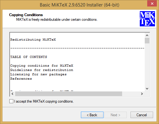 نصب نرم افزار MiKTeX برای اجرای کدهای LaTeX (یا TeX) در ویندوز (Windows)