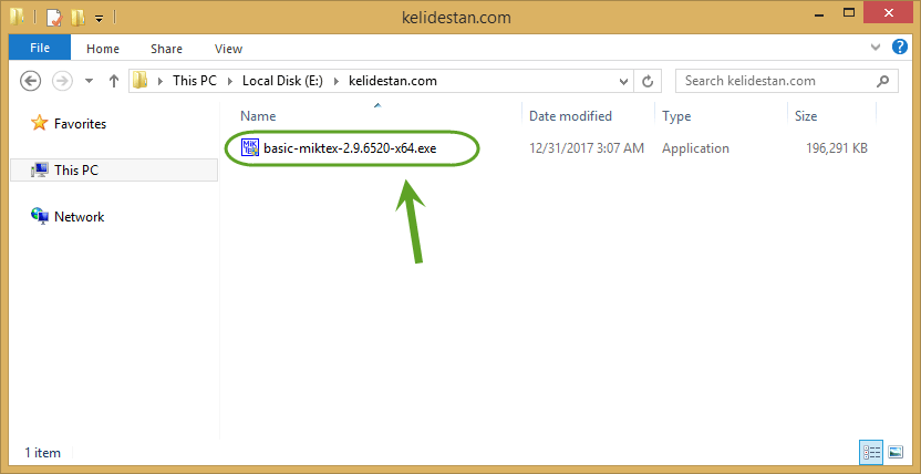 نصب نرم افزار MiKTeX برای اجرای کدهای LaTeX (یا TeX) در ویندوز (Windows)