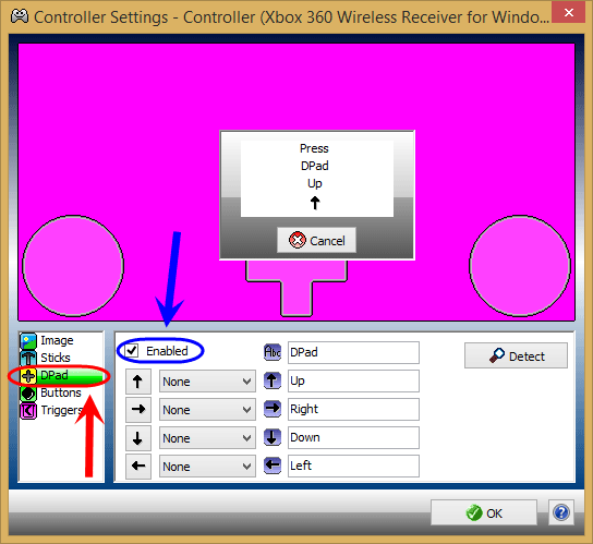 نرم افزار Xpadder برای تعیین کلیدهای دسته بازی (Joystick) به جای کلیدهای کیبورد یا موس (کنترل عملکرد کیبورد یا موس، از طریق دسته بازی (Joystick))