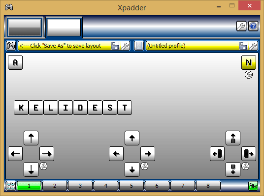 نرم افزار Xpadder برای تعیین کلیدهای دسته بازی (Joystick) به جای کلیدهای کیبورد یا موس (کنترل عملکرد کیبورد یا موس، از طریق دسته بازی (Joystick))