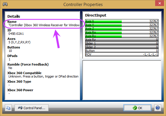 نرم افزار Xpadder برای تعیین کلیدهای دسته بازی (Joystick) به جای کلیدهای کیبورد یا موس (کنترل عملکرد کیبورد یا موس، از طریق دسته بازی (Joystick))