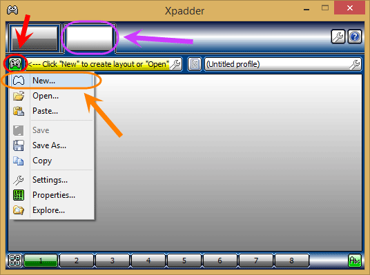 نرم افزار Xpadder برای تعیین کلیدهای دسته بازی (Joystick) به جای کلیدهای کیبورد یا موس (کنترل عملکرد کیبورد یا موس، از طریق دسته بازی (Joystick))
