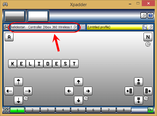 نرم افزار Xpadder برای تعیین کلیدهای دسته بازی (Joystick) به جای کلیدهای کیبورد یا موس (کنترل عملکرد کیبورد یا موس، از طریق دسته بازی (Joystick))