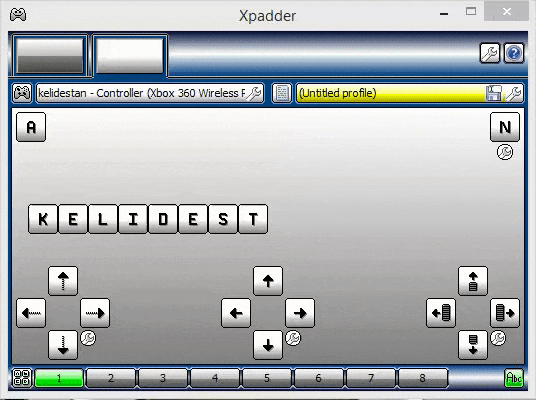 نرم افزار Xpadder برای تعیین کلیدهای دسته بازی (Joystick) به جای کلیدهای کیبورد یا موس (کنترل عملکرد کیبورد یا موس، از طریق دسته بازی (Joystick))
