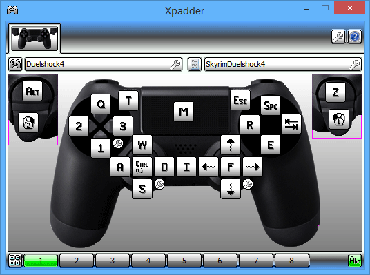 نرم افزار Xpadder برای تعیین کلیدهای دسته بازی (Joystick) به جای کلیدهای کیبورد یا موس (کنترل عملکرد کیبورد یا موس، از طریق دسته بازی (Joystick))