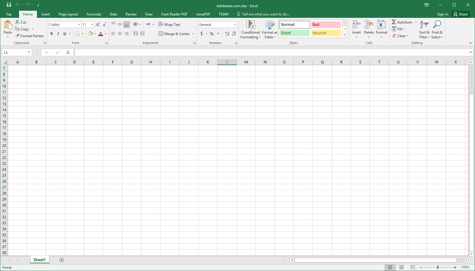 معرفی نرم افزار Microsoft Excel (نسخه 2016)، برای ذخیره اطلاعات به صورت صفحات گسترده (Spreadsheet)