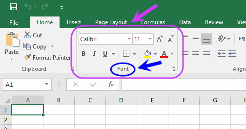 آشنایی با محیط اصلی نرم افزار Microsoft Excel (نسخه 2016)