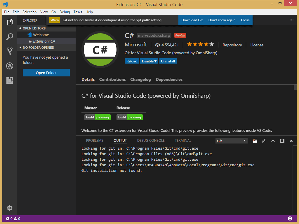 نصب نرم افزارهای لازم برای کدنویسی ASP.NET Core MVC و اجرای کدها و مشاهده وب سایت (اپلیکیشن وب - Web App) در کامپیوتر شخصی (نصب Visual Studio Code و .NET Core 2.0.0 SDK و افزونه C# extension)