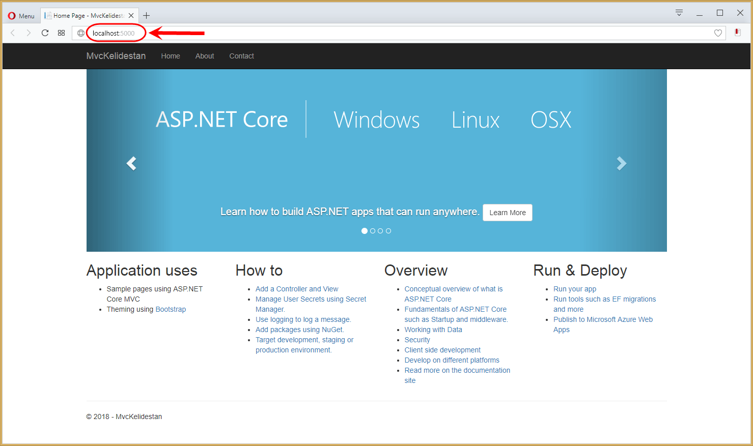 ساخت یک پروژه ASP.NET Core MVC جدید (یک اپلیکیشن وب - Web App) در Visual Studio Code و اجرای آن و مشاهده وب سایت (اپلیکیشن وب - Web App)