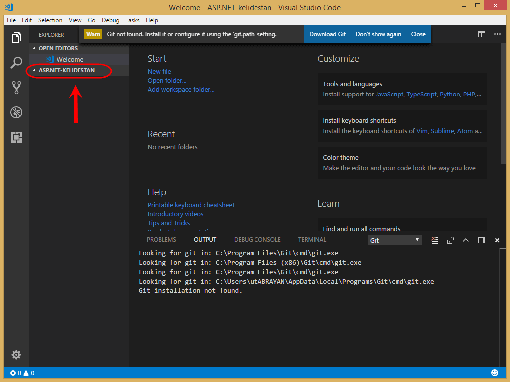 ساخت یک پروژه ASP.NET Core MVC جدید (یک اپلیکیشن وب - Web App) در Visual Studio Code و اجرای آن و مشاهده وب سایت (اپلیکیشن وب - Web App)
