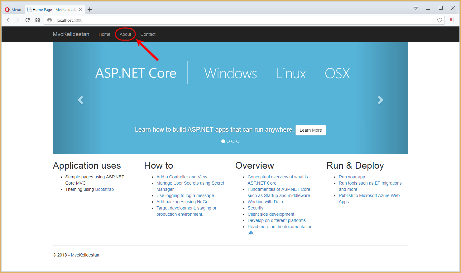 ساخت یک پروژه ASP.NET Core MVC جدید (یک اپلیکیشن وب - Web App) در Visual Studio Code و اجرای آن و مشاهده وب سایت (اپلیکیشن وب - Web App)
