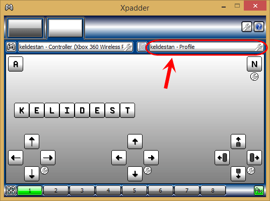 نرم افزار Xpadder برای تعیین کلیدهای دسته بازی (Joystick) به جای کلیدهای کیبورد یا موس (کنترل عملکرد کیبورد یا موس، از طریق دسته بازی (Joystick))