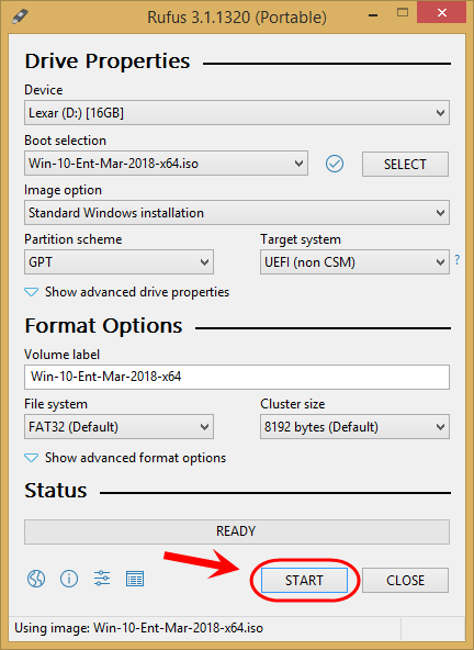 ساخت فلش (USB flash drive) با قابلیت بوت (Boot) شدن (Bootable) برای نصب ویندوز (Windows)، با نرم افزار Rufus