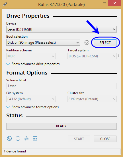 ساخت فلش (USB flash drive) با قابلیت بوت (Boot) شدن (Bootable) برای نصب ویندوز (Windows)، با نرم افزار Rufus