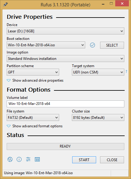 ساخت فلش (USB flash drive) با قابلیت بوت (Boot) شدن (Bootable) برای نصب ویندوز (Windows)، با نرم افزار Rufus