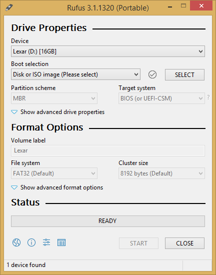 ساخت فلش (USB flash drive) با قابلیت بوت (Boot) شدن (Bootable) برای نصب ویندوز (Windows)، با نرم افزار Rufus