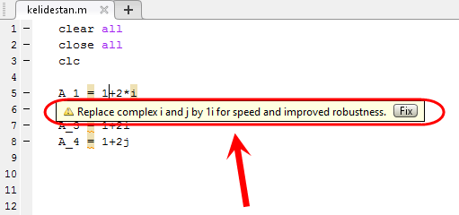 اعداد مختلط (complex number)، در متلب (MATLAB)