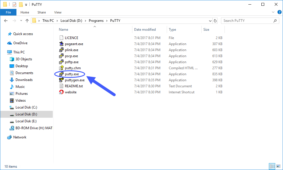 کار با نرم افزار PuTTY برای ارتباط با سرور (Server) لینوکس (Linux)، از طریق SSH