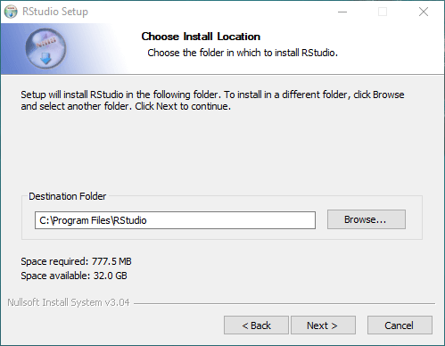 نصب نرم افزار RStudio (نسخه 1.2.5019 Desktop) به عنوان یک محیط کدنویسی برای زبان برنامه نویسی R