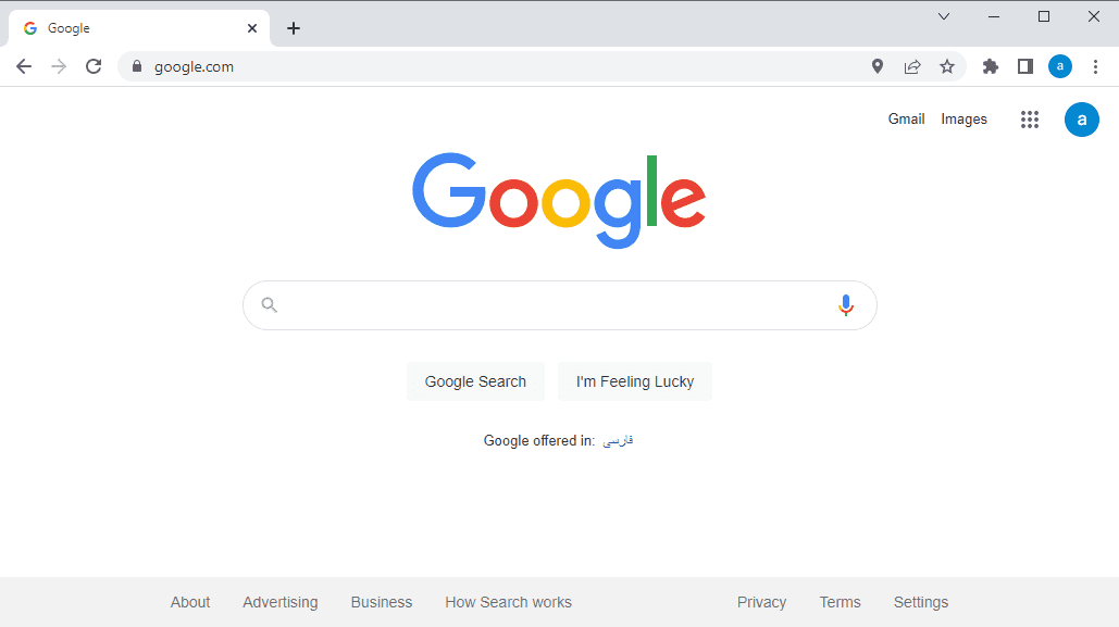 باز کردن کنسول (Console)، در مرورگر اینترنت Google Chrome ، در JavaScript