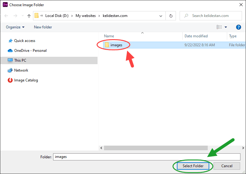 ساخت یک وب سایت (Site) جدید، در Adobe Dreamweaver (نسخه 2021)